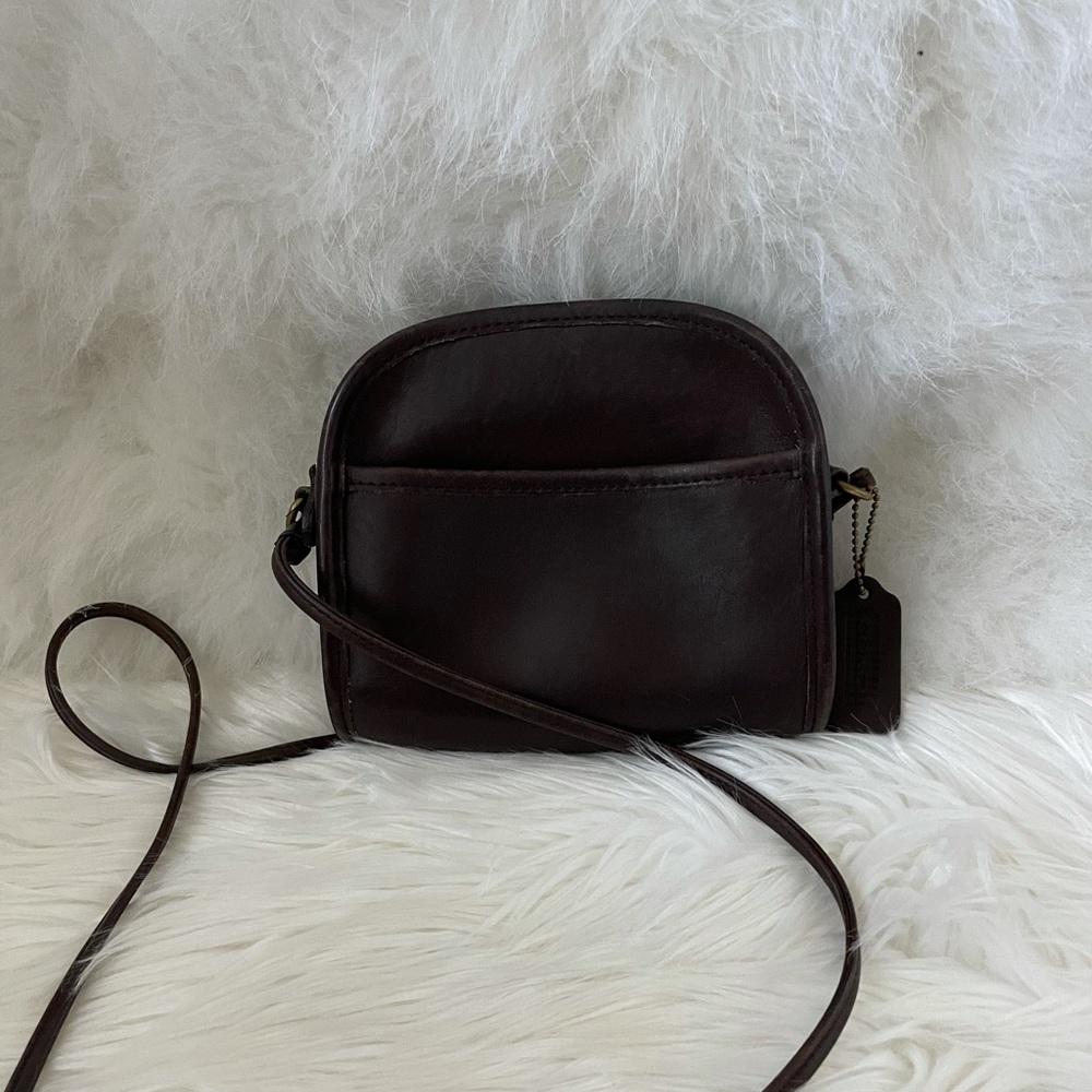 Vintage brown leather Coach bag